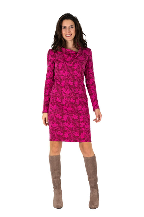 Kleid Gesa Blumenmuster pink