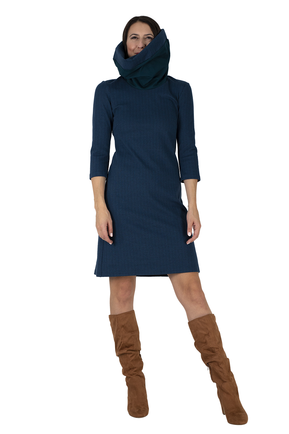 LENA 21 016 01 Kleid Lena blau