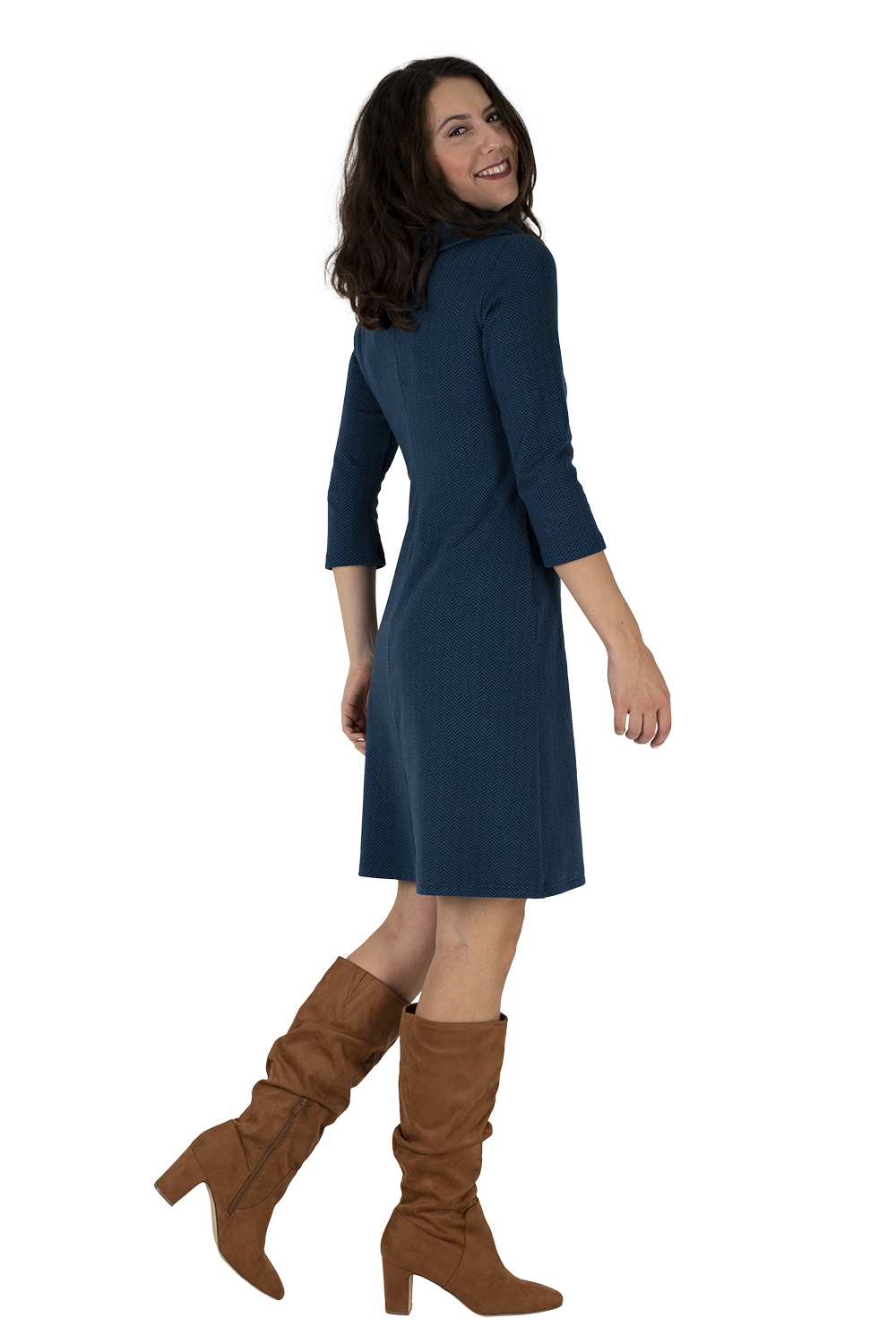 LENA 21 016 02 Kleid Lena blau