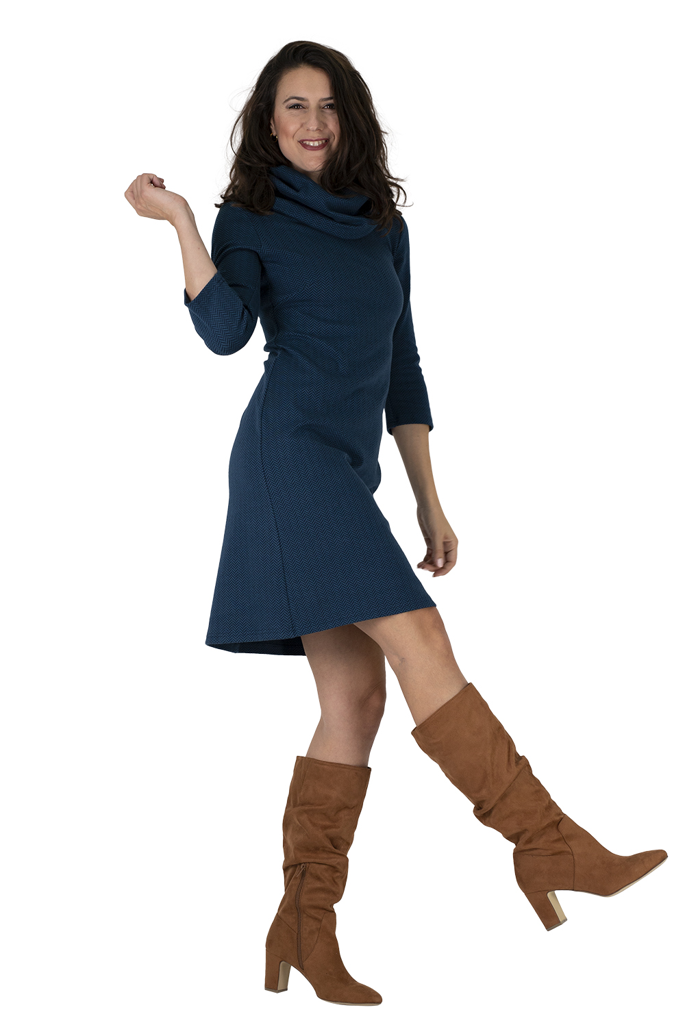 LENA 21 016 04 Kleid Lena blau